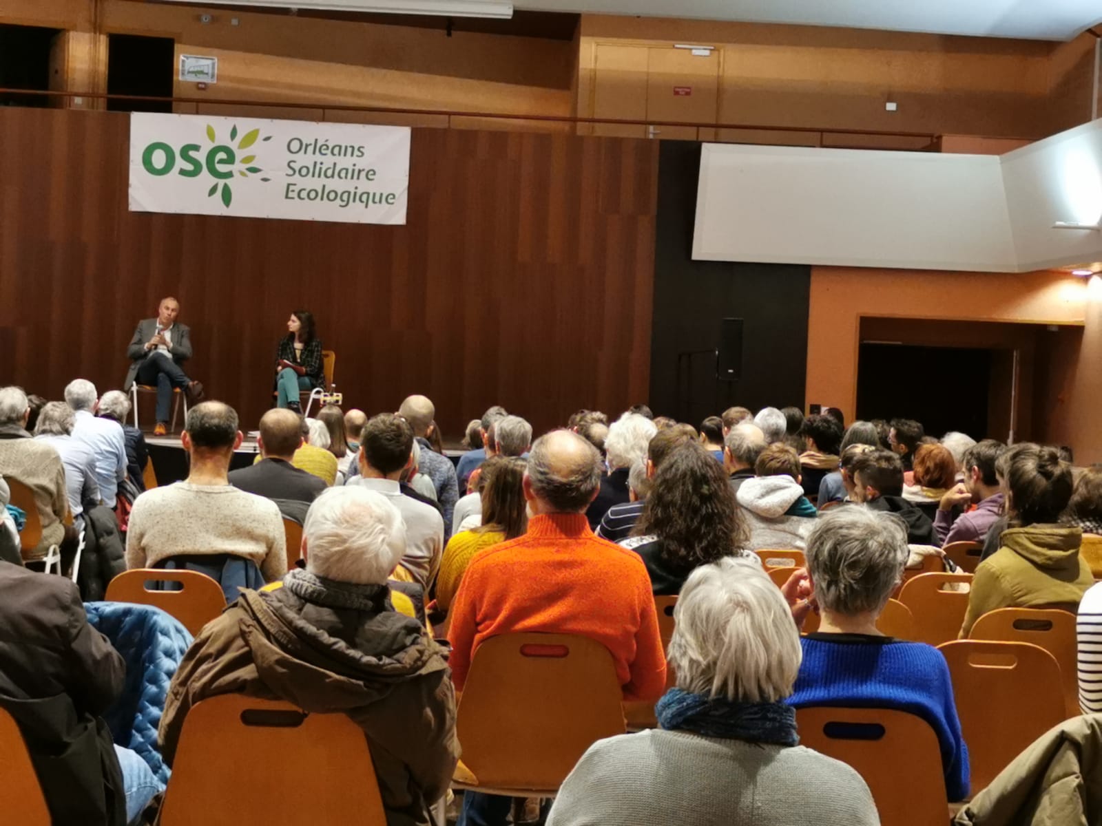 Invitées par OSE, près de 200 personnes ont assisté à la conférence de François Gemenne