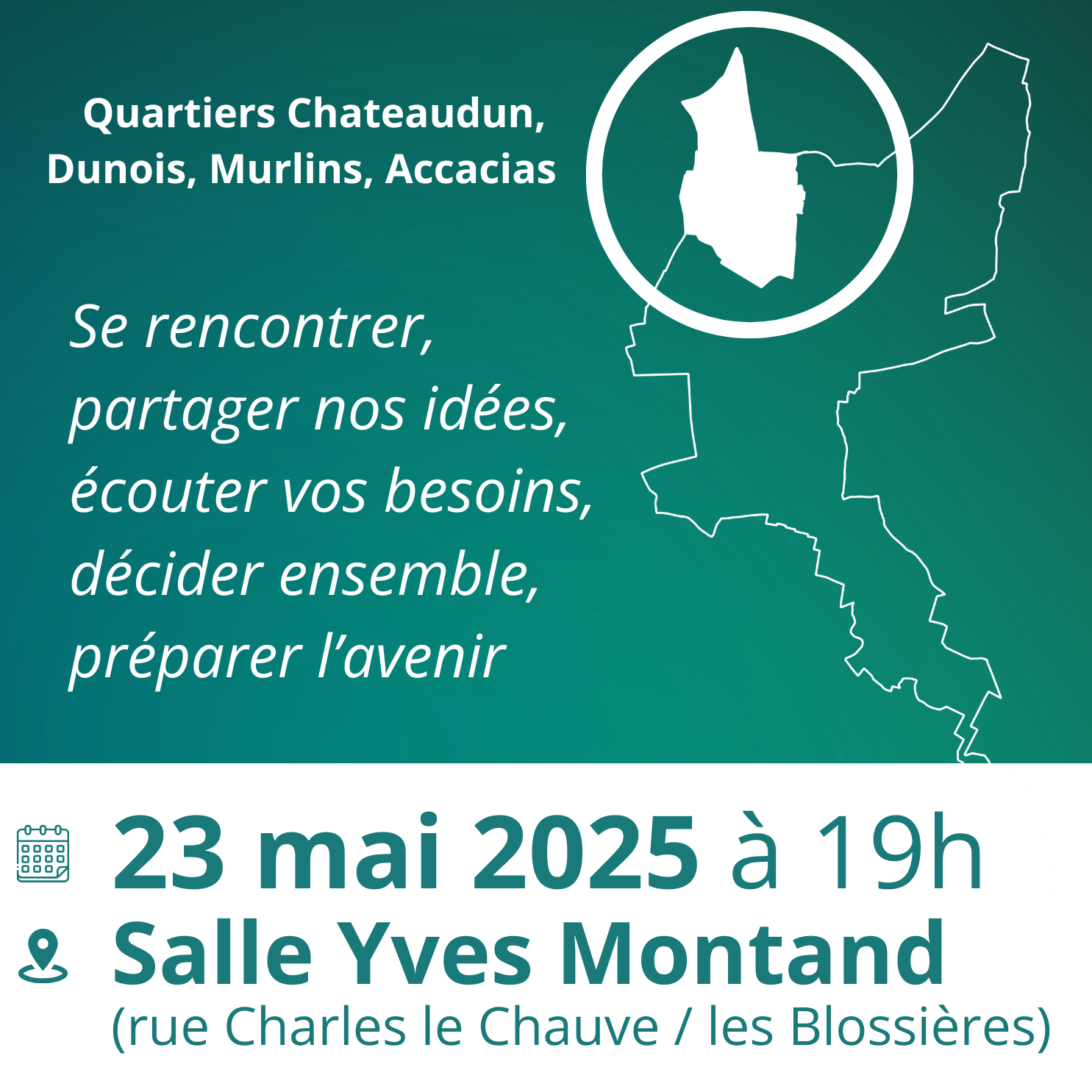 Réunion de quartier aux Blossières le 23 mai