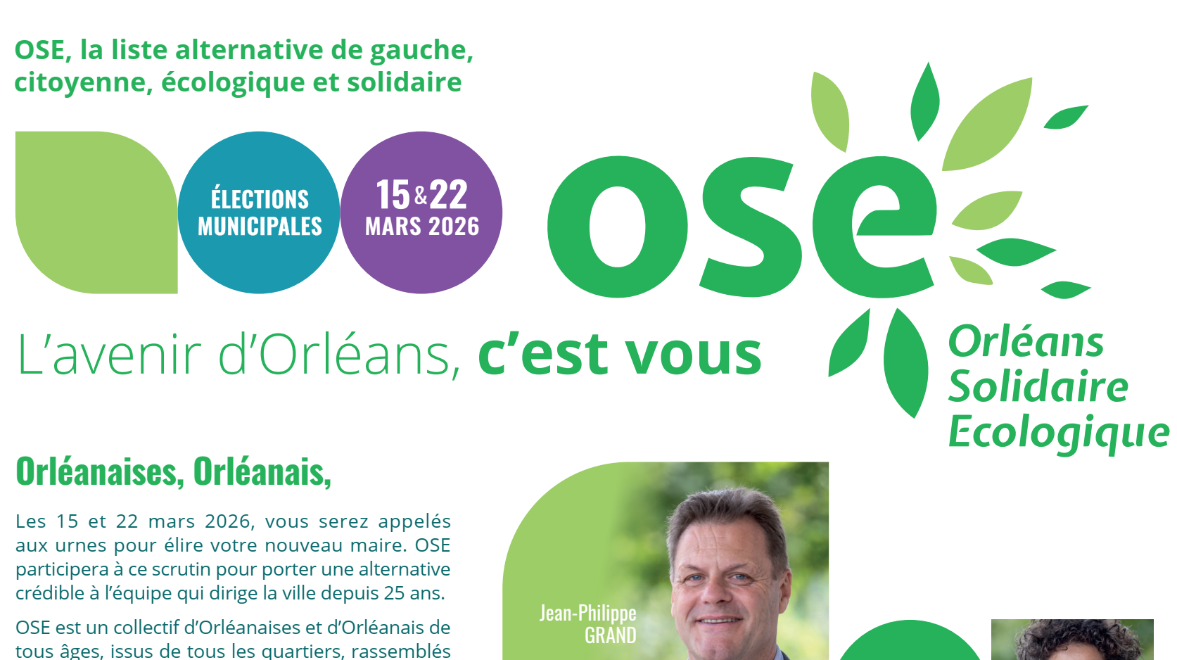 Notre premier document de campagne